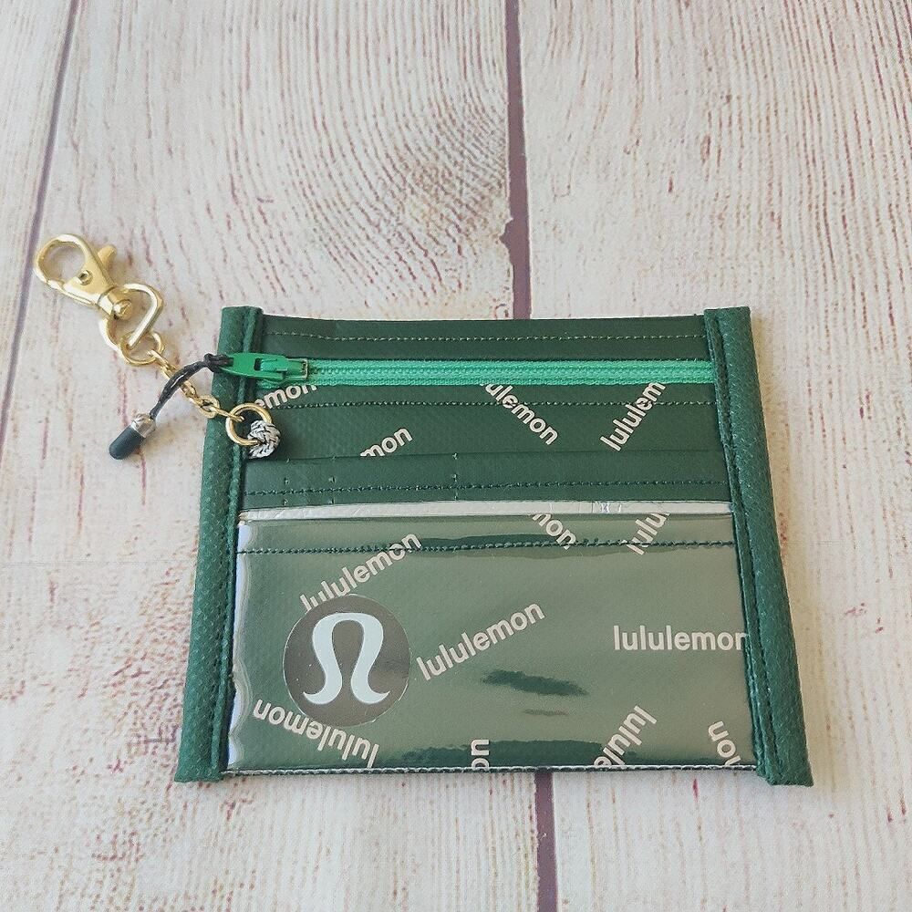 Lululemon handmade credit card ID coin holder